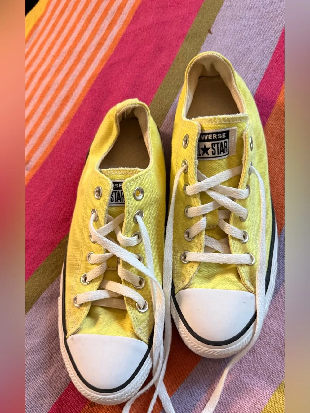Converse women’s Yellow Low Top Canvas Sneakers